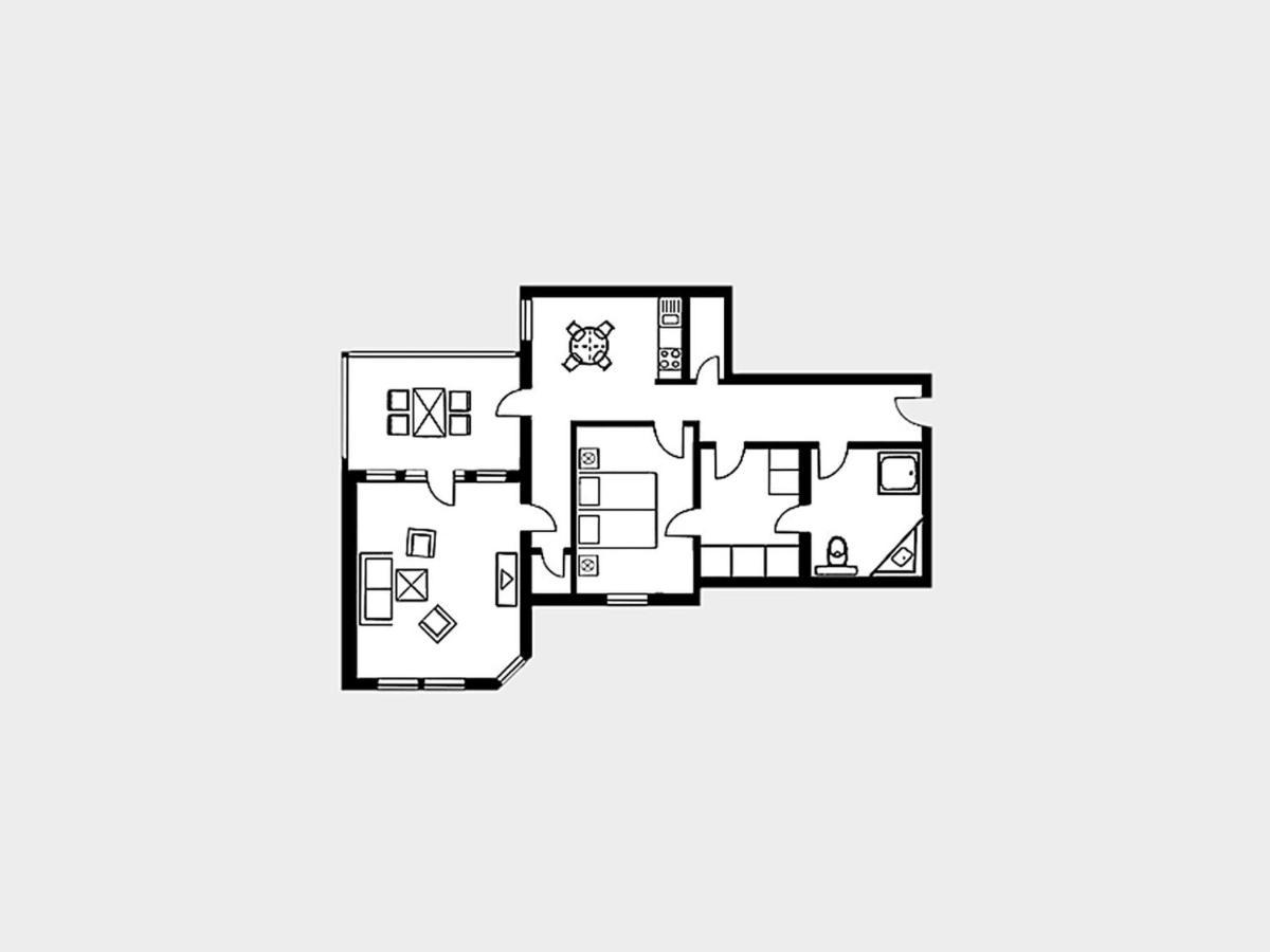 Strandvillen Binz - Ferienwohnung Mit Meerblick, 1 Schlafzimmer, Sauna Und Balkon Sv-712 Eksteriør billede